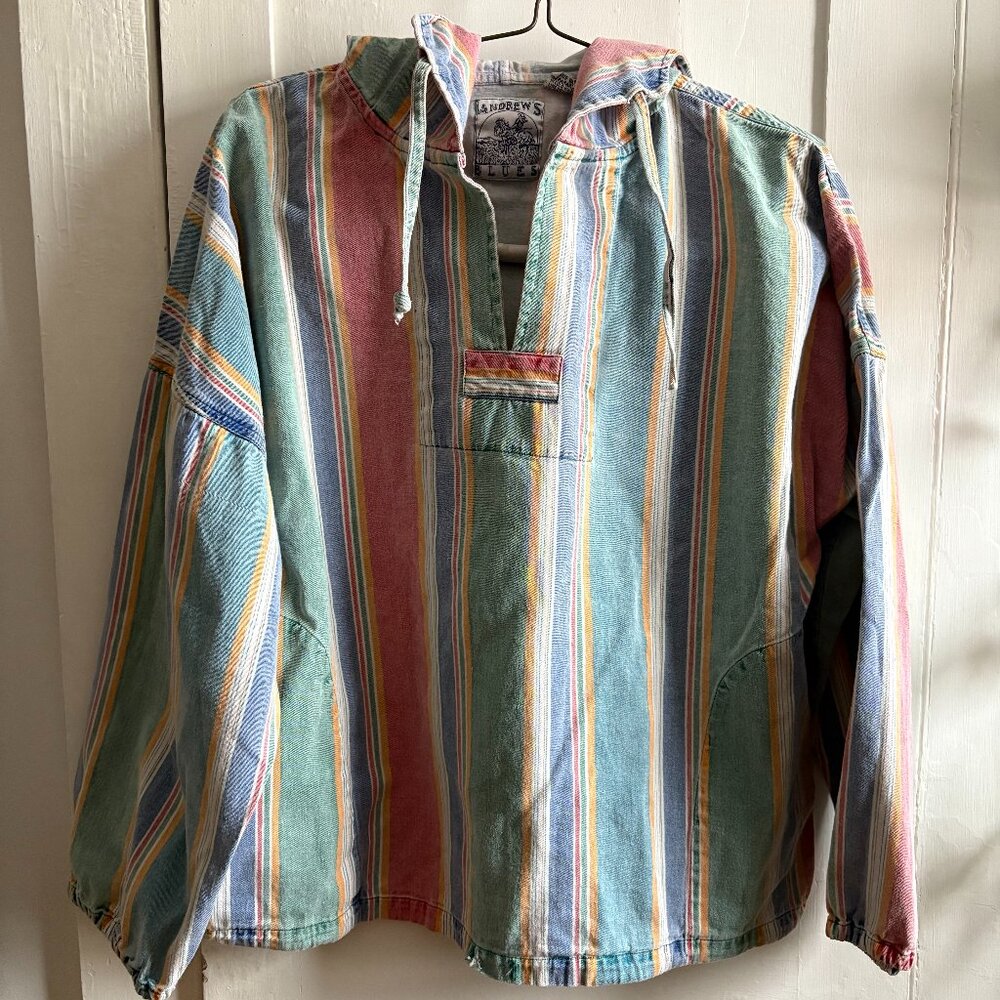 andrews blues hoodie small vintage 90s
